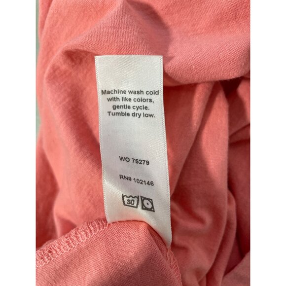 Michael Stars Wide Leg Jumpsuit Size Large Sleeveless Relaxed Fit Pockets Coral - Picture 5 of 7